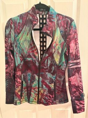 Titika Active Couture Printed Athletic Zip Jacket Size 8
